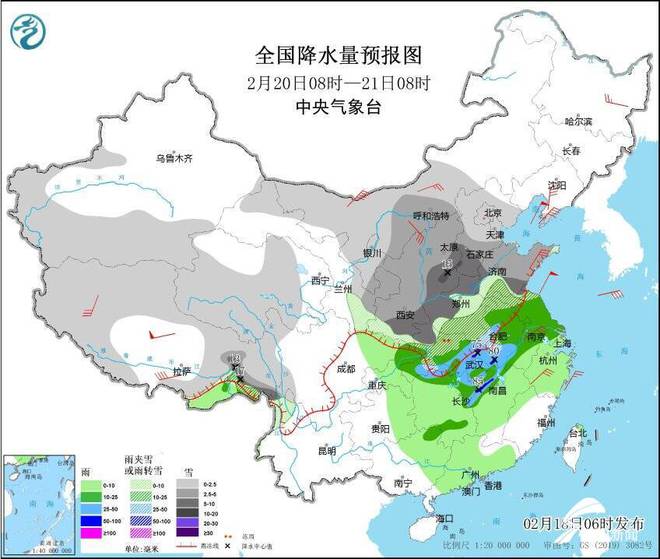 中东部地区雨雪天气预警，从本月30日起，警惕天气变化！